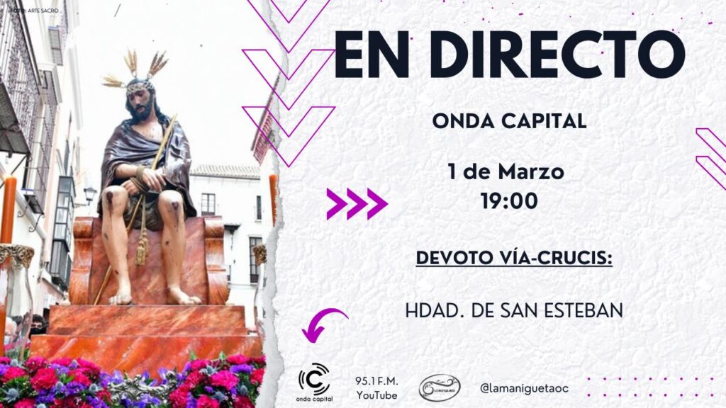 EN DIRECTO: Vía-Crucis del Cristo de la Salud y Buen Viaje de San Esteban EN DIRECTO: Vía-Crucis del Cristo de la Salud y Buen Viaje de San Esteban