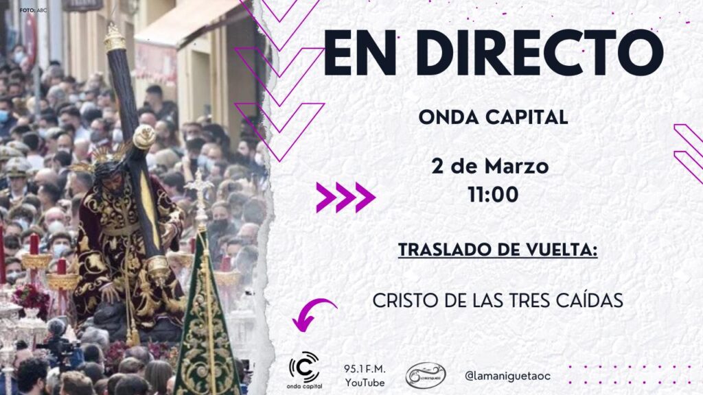 EN DIRECTO: Traslado de Vuelta Cristo de las Tres Caídas de la Esperanza de Triana EN DIRECTO: Traslado de Vuelta Cristo de las Tres Caídas de la Esperanza de Triana