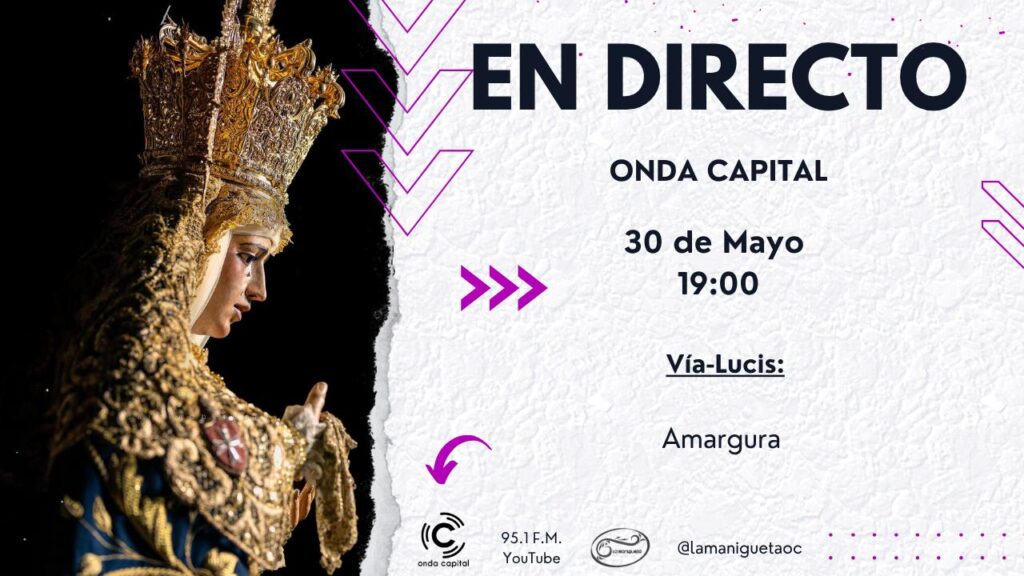 EN DIRECTO: Vía Lucis de Mª Santísima de la Amargura hasta el convento de las Hermanas de la Cruz EN DIRECTO: Vía Lucis de Mª Santísima de la Amargura hasta el convento de las Hermanas de la Cruz