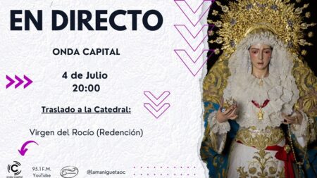En Directo: Traslado de la Virgen del Rocío de Redención a la Catedral En Directo: Traslado de la Virgen del Rocío de Redención a la Catedral